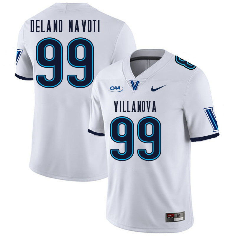 Men #99 Ratu Delano Navoti Villanova Wildcats College Football Jerseys Stitched Sale-White